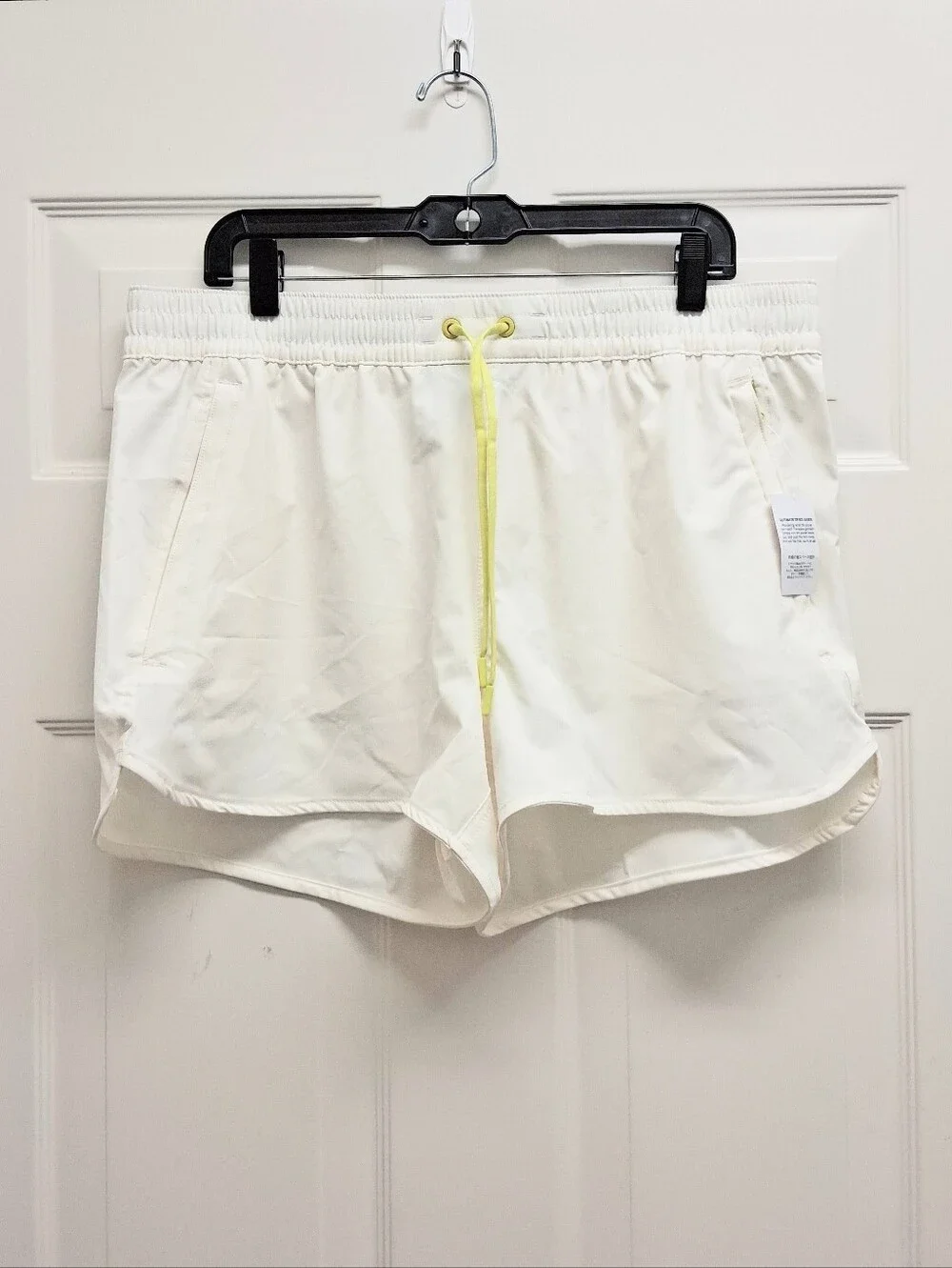 Lands End Womens Packable Cover Up Swim Shorts 14 Ivory 3